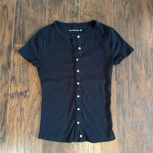 Abercrombie & Fitch Button Tee